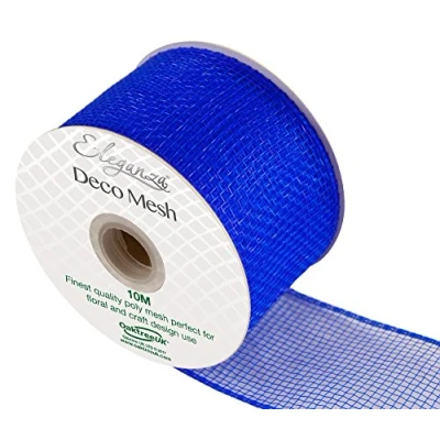 Image of Eleganza Deco Mesh 63mm x 10m Royal Blue No.18, Synthetic Material, 63 mm 10 m
