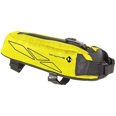 Image of M Wave Unisex&#039;s Rough Ride Top Tube Bag neon Yellow, approx. 7x8,5x29 cm