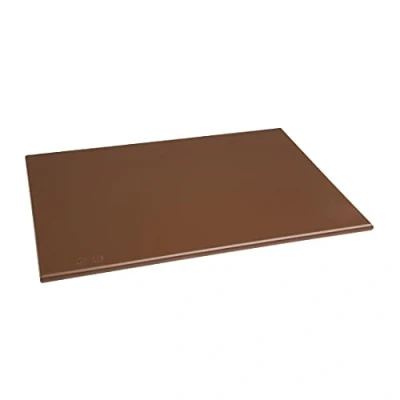 Image of Hygiplas Anti Microbial High Density Brown Chopping Board for Vegetables 45x30cm