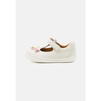 Image of Camper PEU CAMI Ankle strap ballet pumps for kids, Size: 6K, White Leather