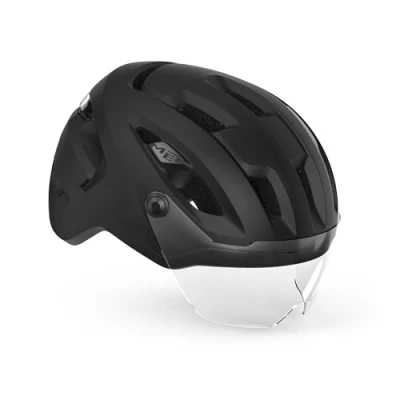 Image of MET Intercity MIPS Urban Cycling Helmet In Black Size Large (58 62 cm)