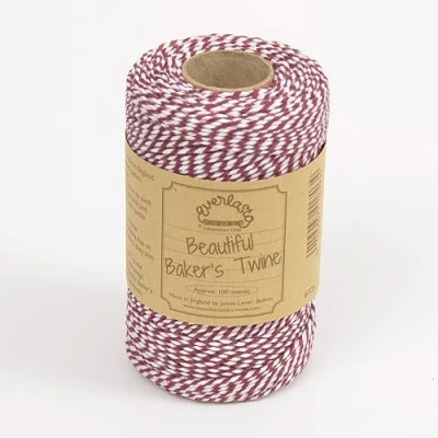 Image of 100m Everlasto Original &#039;Beautiful Bakers Twine&#039; (2mm approx) (Burgundy)