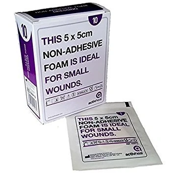 Image of Activheal D99030 Non Adhesive Foam, 5cm x 5cm, Pack of 10
