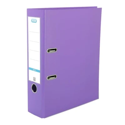 Image of Elba A4 70 mm Plastic Lever Arch File Purple, 100202167