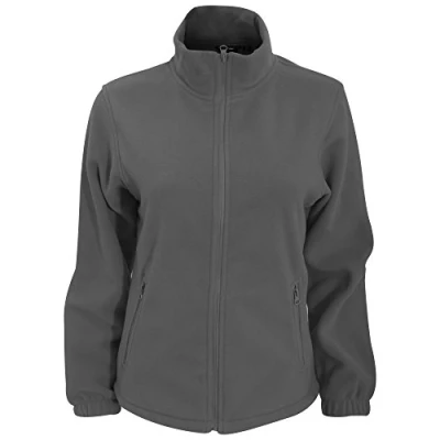 Image of 2786 Women&#039;s Full Zip Fleece Jacket, Grey (Charcoal 000), 10 (Size:Small)