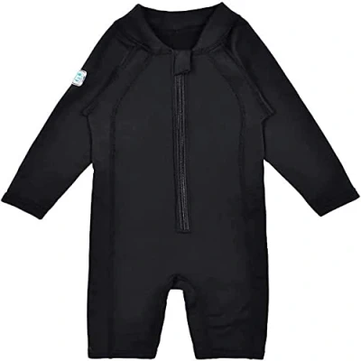 Image of Splash About Unisex Kids Thermaswim One Piece Swimsuit, Black, 4 6 Years EU