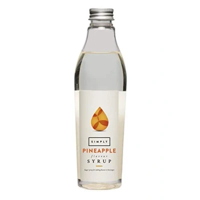Image of Simply Pineapple Syrup, Vegan &amp; Nut Free Flavoured Syrup for Coffee, Cocktails Baking (250ml)