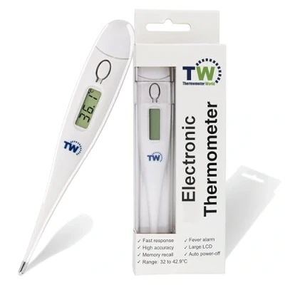 Image of Temperature Thermometer for Adults Kids and Children Fast Accurate Medical Easy to Use Body Oral with Fever Alarm Child