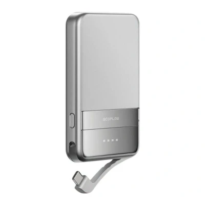 Image of ECOFLOW RAPID 5000 mAh Portable Magnetic Power Bank Silver, Silver/Grey