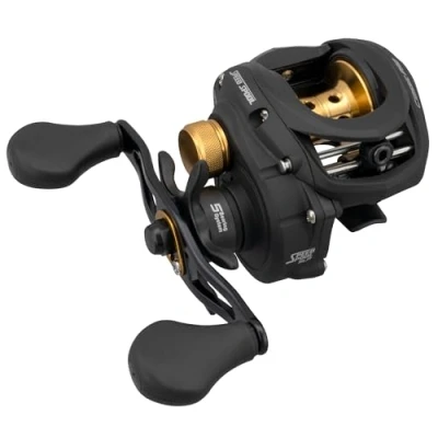 Image of Lew&#039;s Classic Pro Speed Spool SLP 7.5:1 Left Hand Baitcast Reel Clam Pack,Black,Gold