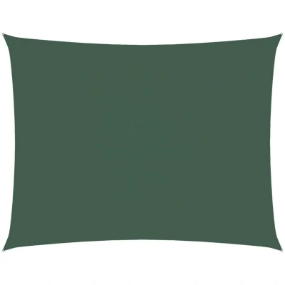 Image of vidaXL Sunshade Sail Oxford Fabric Rectangular 3x4.5 m Dark Green