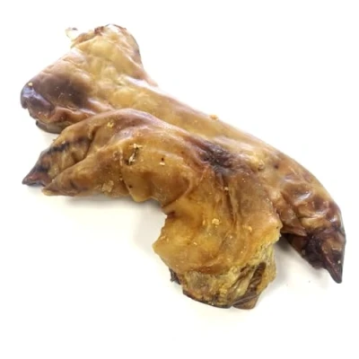 Image of *NEW* Half Pig Feet/Legs Trotters x 5 100% Pork Natural Dog Chews Treats Hypo Allergenic Grain Free Gluten LOD1