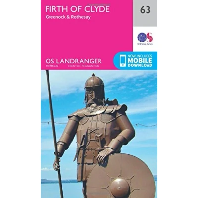 Image of Landranger 63 Firth of Clyde, Greenock &amp; Rothesay Map With Digital Version