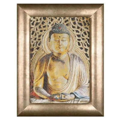 Image of Thea Gouverneur Counted Cross Stitch Kit Buddha Aida 18 Count Embroidery for Adults DMC Threads and Other Supplies Included 532A