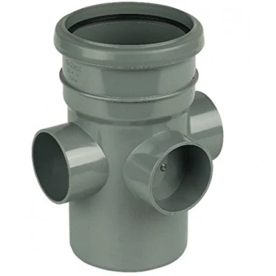Image of FLOPLAST 110mm Ring Seal Soil Boss Pipe Socket to Spigot Black