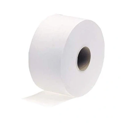 Image of Essential 2 Ply Mini Jumbo White Toilet Rolls 200m x Pack of 12