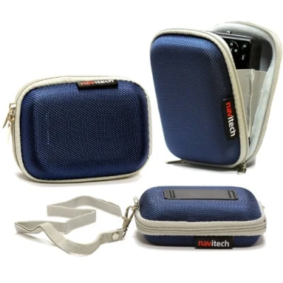 Image of Navitech Blue Water Resistant Hard Digital Camera Case Cover Compatible with The Canon IXUS 160 / 165 170 145 150 155 PowerShot N2