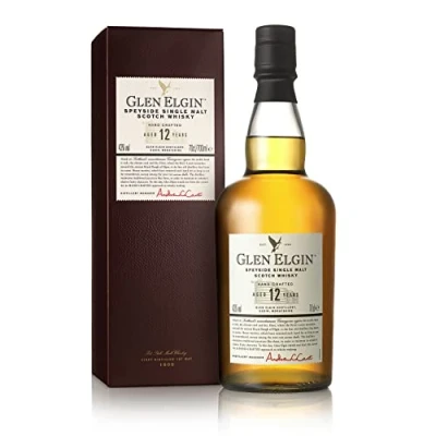 Image of Glen Elgin 12 Year Old Single Malt Scotch Whisky 43% vol 70cl Made of Malted Barley Honey Sweet Character Speyside Best Served Neat