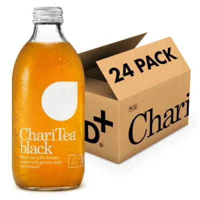 Image of ChariTea Black Iced Tea: Tea &amp; Lemon 24 x 330ml