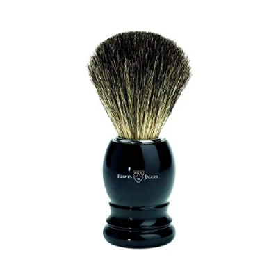 Image of Edwin Jagger 81P26 Imitation Ebony Shaving Brush (Pure Badger)