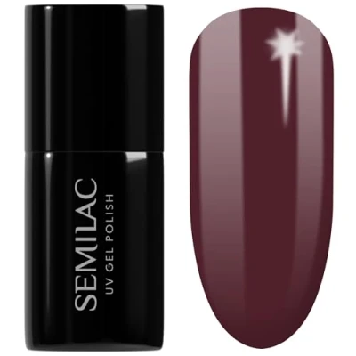 Image of SEMILAC 283 Baking Time Nail UV Gel Polish Long Lasting and Easy to Apply Soak off UV/Led Perfect for Home Professional Manicure Pedicure 7 ml