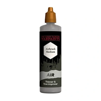Image of The Army Painter Airbrush Medium, 100ml Dropper Bottle Acrylic Paint Thinner, Flow Improver, for Airbrushing and Painting Wargaming Miniatures, Perfect Tabletop Boardgames