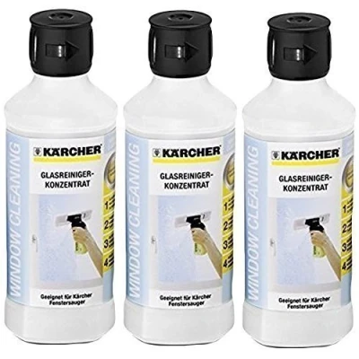 Image of Karcher Window Vac Glass Cleaning Surface Shine Concentrate Solution (Pack of 3), 1