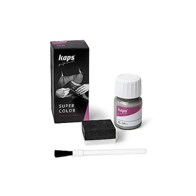 Image of KAPS Super Color, Leather Dye for Natural Leather, Faux and Fabric, 25 ml (402 Antic Silver)
