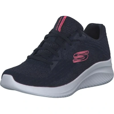 Image of Skechers Women&#039;s Ultra Flex 3.0 Best Time Sneaker, Navy, 4 UK