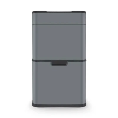 Image of Tower T938021GRY Ozone Recycling Sensor Bin, 50L, Complete System, Hands Free Opening, Carbon Filter, Grey