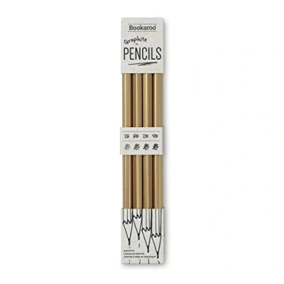 Image of if Bookaroo Graphite Pencils Gold