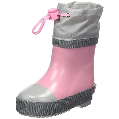Image of Playshoes Boy&#039;s Unisex Kids Gummistiefel Halbschaft Gefüttert Rain Boot, Pink, 4 UK Child