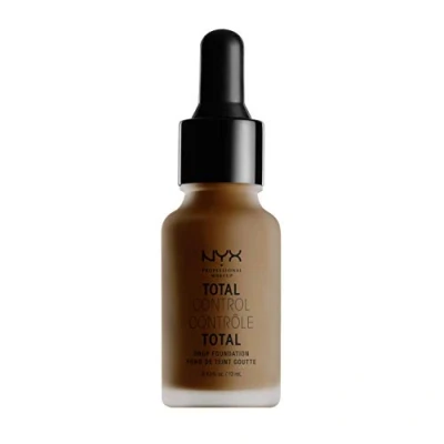 Image of NYX Professional Makeup Total Control Drop Foundation, Precise Dosage, Buildable Coverage, Long Lasting, Vegan Formula, Matte Finish, Shade: Chestnut