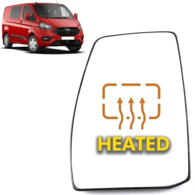 Image of ROBUST Wing Mirror Glass Heated Left Passenger Side for Ford Transit Custom 2012 Onwards BK2117K741BB 1766587