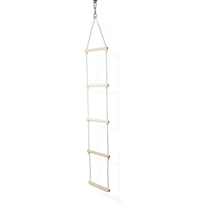 Image of MAMOI® Rope Ladder Durable climbing for children Made of wood and cotton cord Swing Indoor Outdoor Sustainable Hanging Scandinavian Design 100% ECO in EU