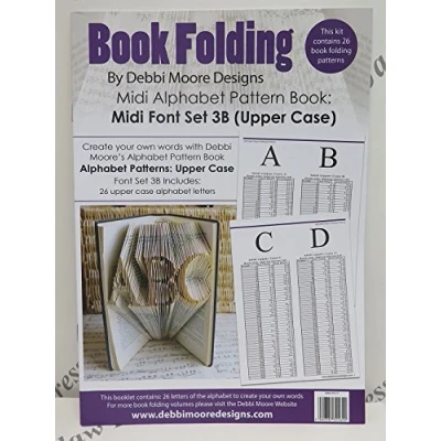 Image of Debbi Moore Book Folding Pattern Alphabet Font Set 3B (Upper Case)