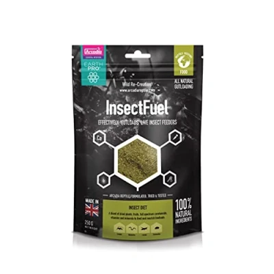 Image of Arcadia EarthPro InsectFuel 250g Gutload For Insects Safe &amp; Easy To Use 100% Natural Ingredients Contains Full Spectrum Minerals