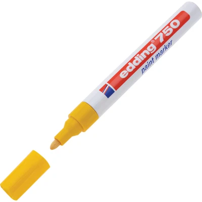 Image of Edding 750 Bullet Tip Paint Marker Medium Yellow (Pack of 10) 005