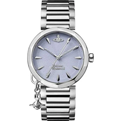 Image of Vivienne Westwood Silver + Light Blue Poplar Watch