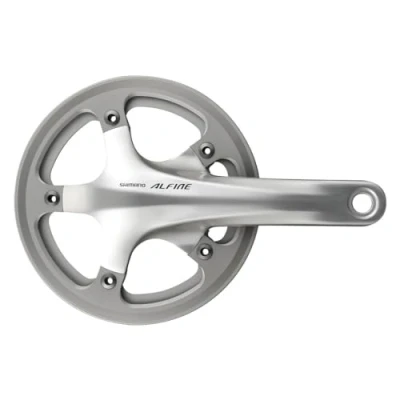Image of SHIMANO Unisex Fc s501 Crankset, Nero/Grigio, 45T UK