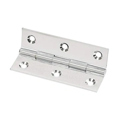 Image of Merriway BH04288 (2 Pcs) 38mm (1.1/2 inch) Butt Hinge, Chrome Plated on Solid Brass Pack of 2 Pieces
