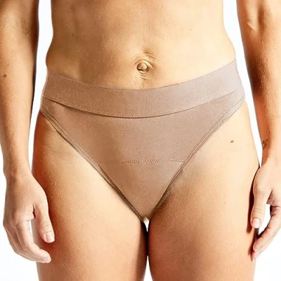 Image of Jude Women&#039;s Washable Incontinence Underwear, Beige Leak Free Unique 3 Layer Gusset, Absorbent Protector (French, XXL)