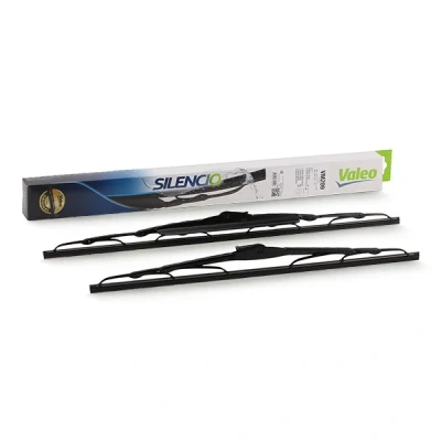 Image of VM209X2 Wiper blade VALEO SILENCIO, SILENCIO CONVENTIONAL SET 574254 575, 500mm Front Standard with spoiler for left hand/right hand drive vehicles