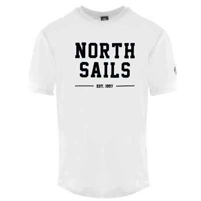 Image of North Sails Mens Est 1997 White T Shirt Cotton Size 2XL