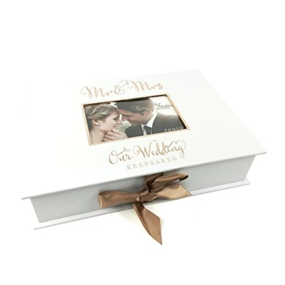 Image of ukgiftstoreonline Wedding Gift Keepsake Box With Mr and Mrs