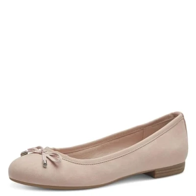 Image of Marco Tozzi Womens Bow Detail Shoes Nude Size UK 3.5