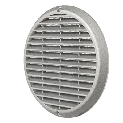 Image of La Ventilazione ASTR190 Round Pull on Vent Grille, Aluminium, ø 190 mm