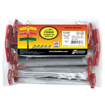 Image of BONDHUS, BTX80MM T Handle BALLDRIVER HEX Set 2MM 10MM, 13187