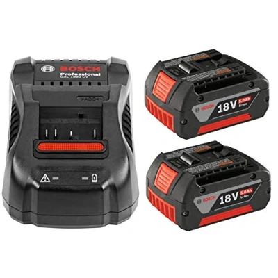 Image of Bosch Professional 1600A00B8K 5 A 2 x GBA Battery Starter Set Cool Pack Plus GAL 1880 Charger Blue