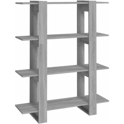 Image of vidaXL Book Cabinet/Room Divider Grey Sonoma 100x30x123.5 cm